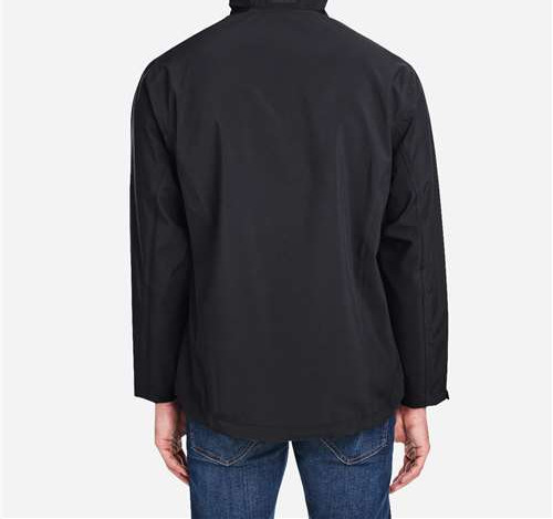 Men'S Barrier Packable Rain Jacket in Black