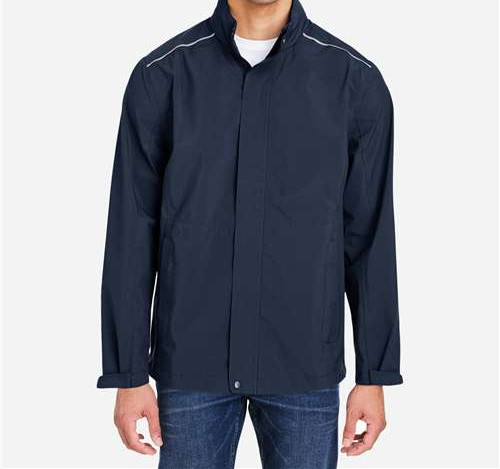 Men'S Barrier Packable Rain Jacket in Classic Navy