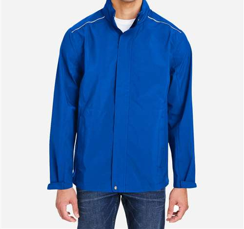 Men'S Barrier Packable Rain Jacket in True Royal