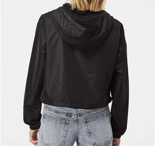 Women'S Lightweight Quarter-Zip Pullover Crop Windbreaker view 3