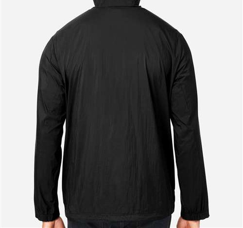 Men'S Aura Lightweight Packable Anorak in Black/ Carbon