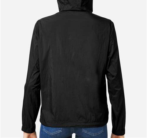 Women'S Aura Lightweight Packable Anorak in Black/ Carbon