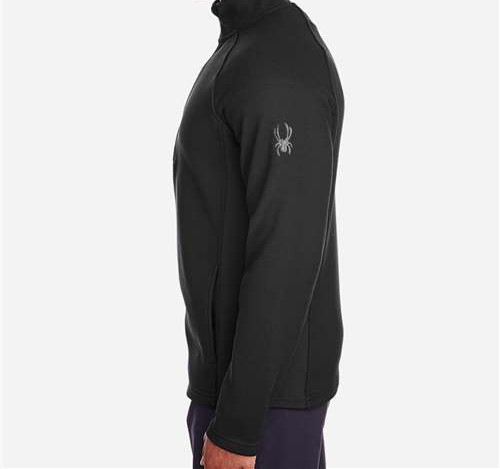 Men'S Constant Half-Zip Sweater Fleece Pullover in Black