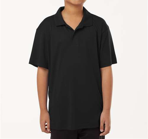 Youth Pro-Lock Performance Polo in Black