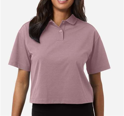 Women'S Pro-Flex Sorona® Boxy Polo in Deep Lavender