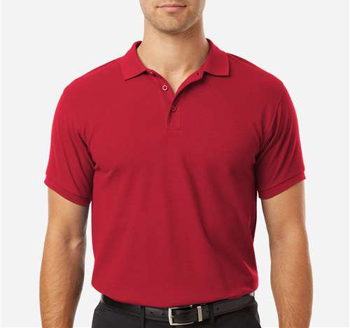 Men'S Tall Pique Polo in Red