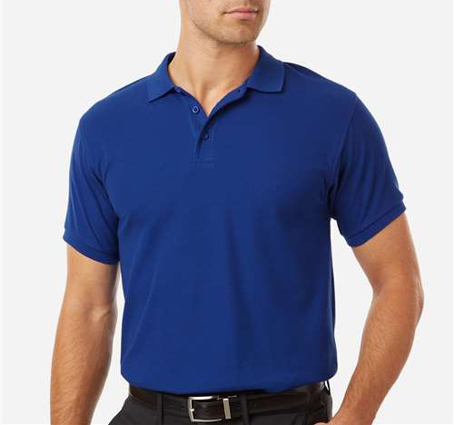 Men'S Tall Pique Polo in Royal