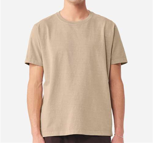 Unisex Heavyweight Garment-Dyed Tee in Khaki