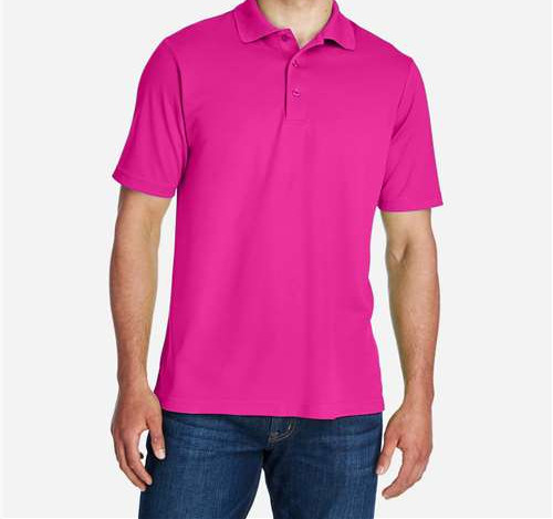 Men'S Origin Performance Piqué Polo in Bright Magenta