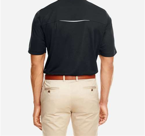 Men'S Radiant Performance Piqué Polo With Reflective Piping view 3