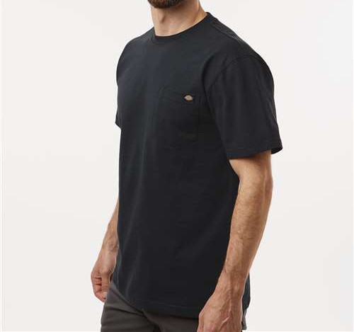 Men'S Tall Traditional Heavyweight T-Shirt in Black