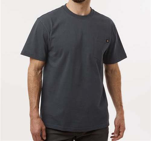 Men'S Tall Traditional Heavyweight T-Shirt in Charcoal