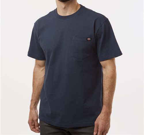 Men'S Tall Traditional Heavyweight T-Shirt in Dark Navy