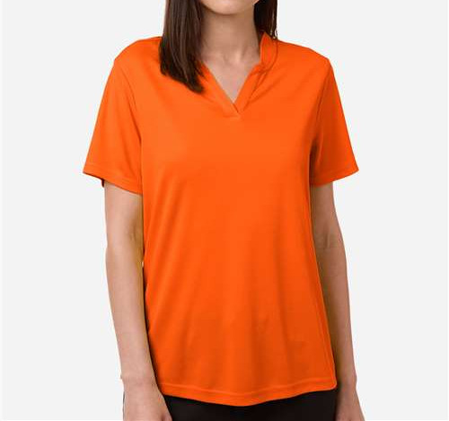 Women'S Nova Performance Pique Polo-Test in Campus Orange