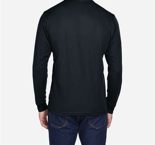 Men'S Pinnacle Performance Long Sleeve Piqué Polo view 3