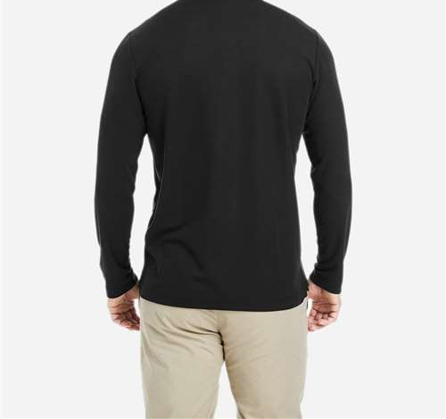 Men'S Fusion Chromasoft™ Long Sleeve Pique Polo view 3