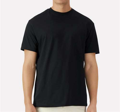 Unisex Light Cotton T-Shirt in Black