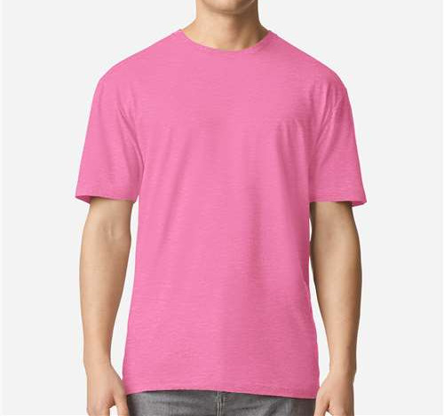 Unisex Light Cotton T-Shirt in Azalea