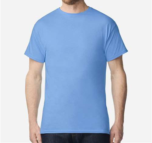 Unisex Light Cotton T-Shirt in Carolina Blue