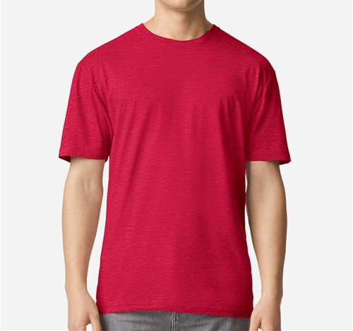 Unisex Light Cotton T-Shirt in Cherry Red