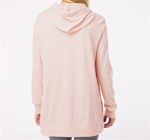 Women'S Sueded Jersey Hooded Sweatshirt view 3