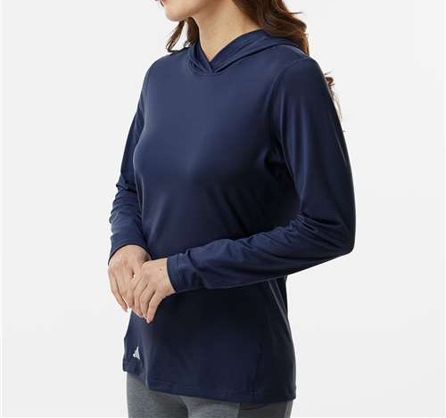 Women'S Performance Hooded Pullover in Collegiate Navy