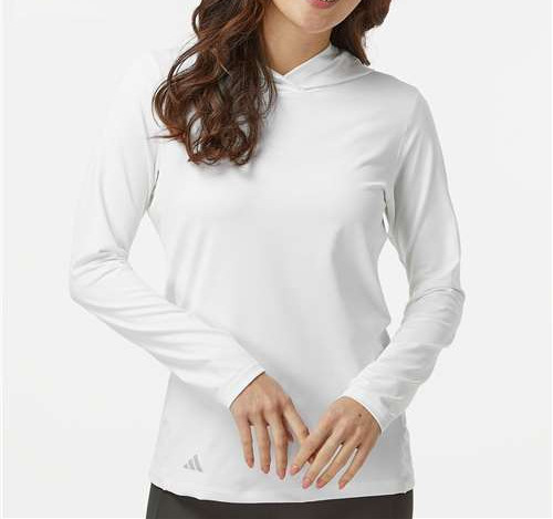 Women'S Performance Hooded Pullover in White