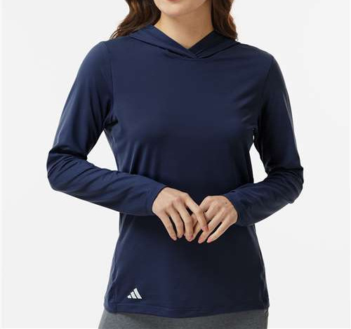Women'S Performance Hooded Pullover in Collegiate Navy