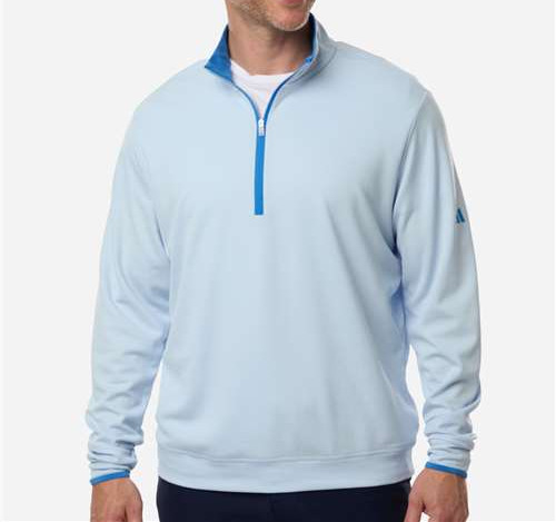 Men'S Performance Lightweight Quarter-Zip Pullover in Crystal Sky