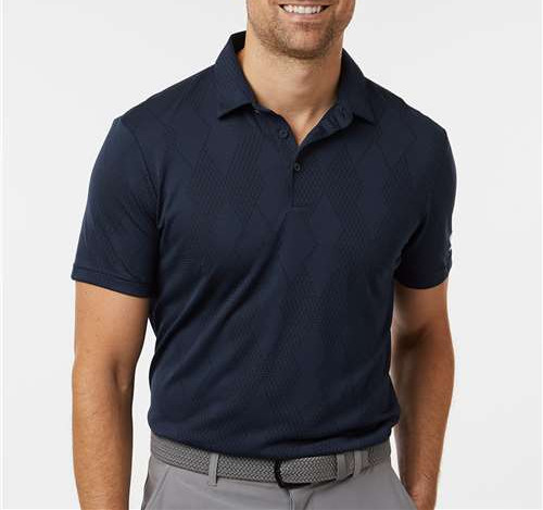 Men'S Ultimate365 Textured Polo in Collegiate Navy