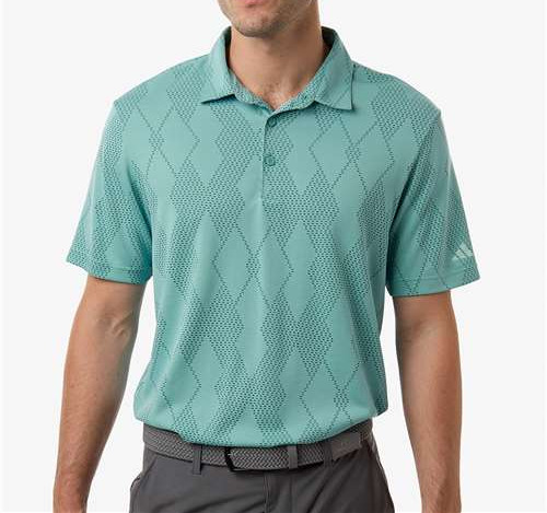 Men'S Ultimate365 Textured Polo in Mint Tone