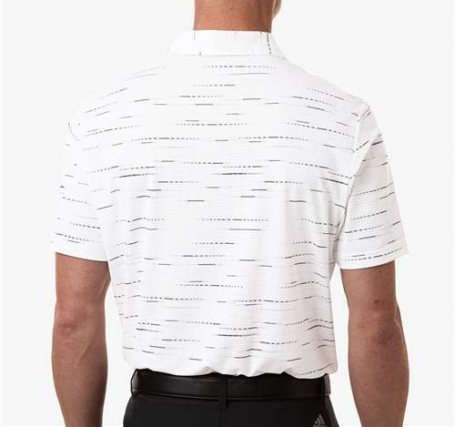 Men'S Ultimate365 Mesh Glimmer Print Polo in Clear Pink