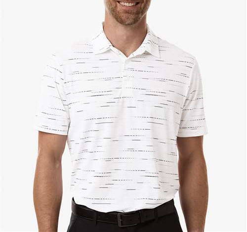 Men's Ultimate365 Mesh Glimmer Print Polo