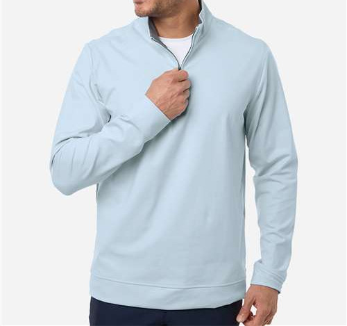 Men'S Ultimate365 Classic Quarter-Zip Pullover in Crystal Sky