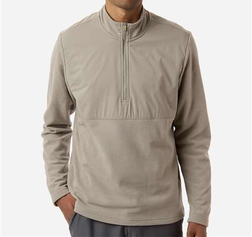 Men'S Ultimate365 Cozy Quarter-Zip Pullover in Putty Beige