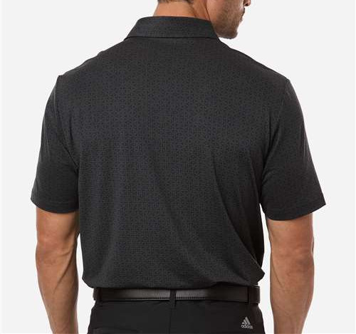 Men'S Ultimate365 Mesh Tango Print Climacool Polo in Black/ Carbon
