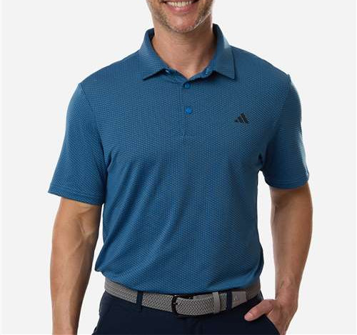 Men'S Performance Textured Polo in Lucid Ray Blue/ Black