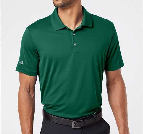 Men'S Performance Polo in Collegiate Green