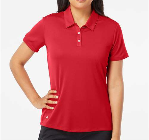 Women'S Performance Polo in Collegiate Red