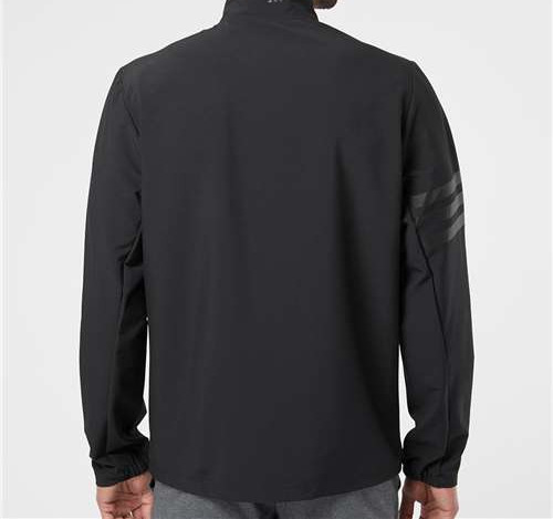 Men'S Wind Resistant Full-Zip Jacket in Black/ Black