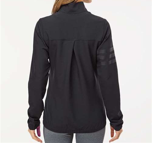 Women'S Wind Resistant Full-Zip Jacket in Black/ Black