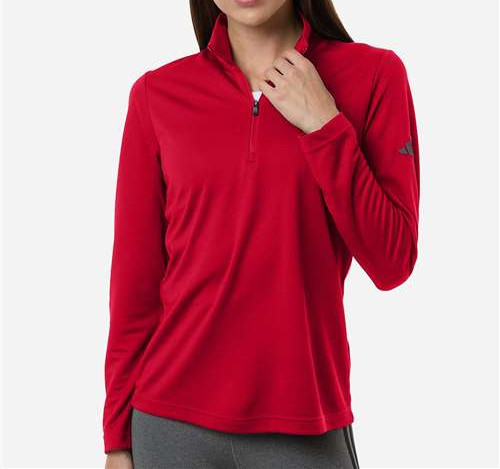 Women'S Lightweight Quarter-Zip Pullover in Power Red