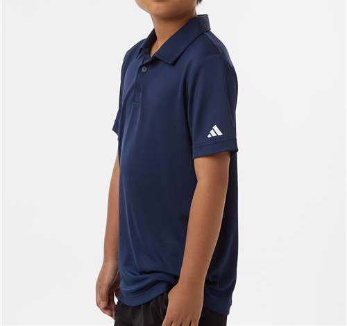 Youth Performance Polo in Collegiate Navy