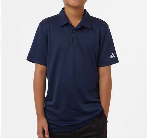 Youth Performance Polo in Collegiate Navy