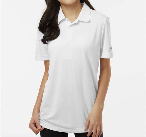 Youth Performance Polo in White
