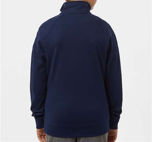 Youth Performance Quarter-Zip Pullover in Collegiate Navy