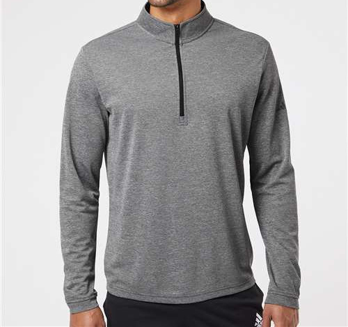 Men'S Ultimate365 Lightweight Quarter-Zip Pullover in Black Heather