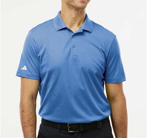 Men'S Performance Piqué Polo in Blue Fusion