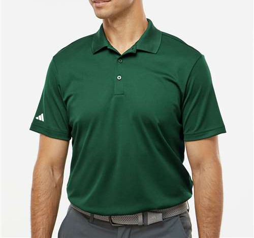 Men'S Performance Piqué Polo in Collegiate Green
