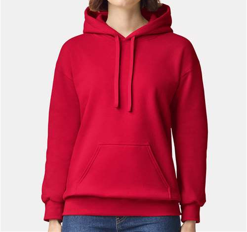 Unisex Hammer™ Maxweight Hooded Sweatshirt in Cherry Red